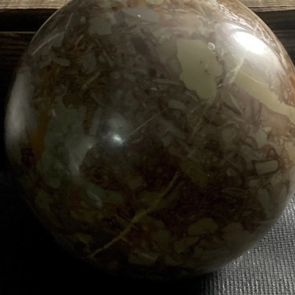 Polychrome Jasper Desert Jasper Polished Stone Orb Solid Rock Mineral 12lbs